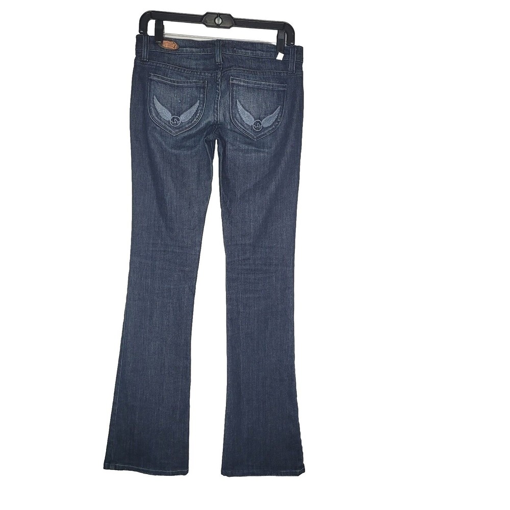 Anthropologie Freedom Of Choice Women's  Wide Leg Jeans Sz 26 Low Rise